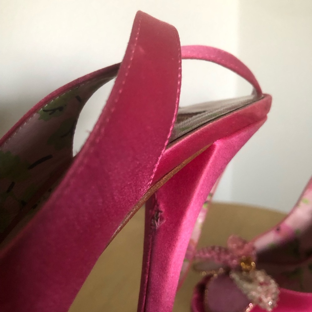 Betsey Johnson Pink “Stevie” Pumps Sz 6 - Picture 8 of 9